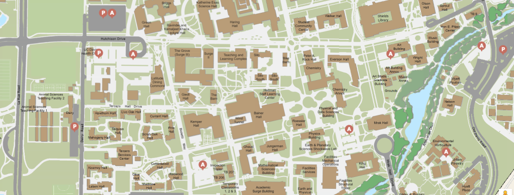 Screen Grab of Campus Map