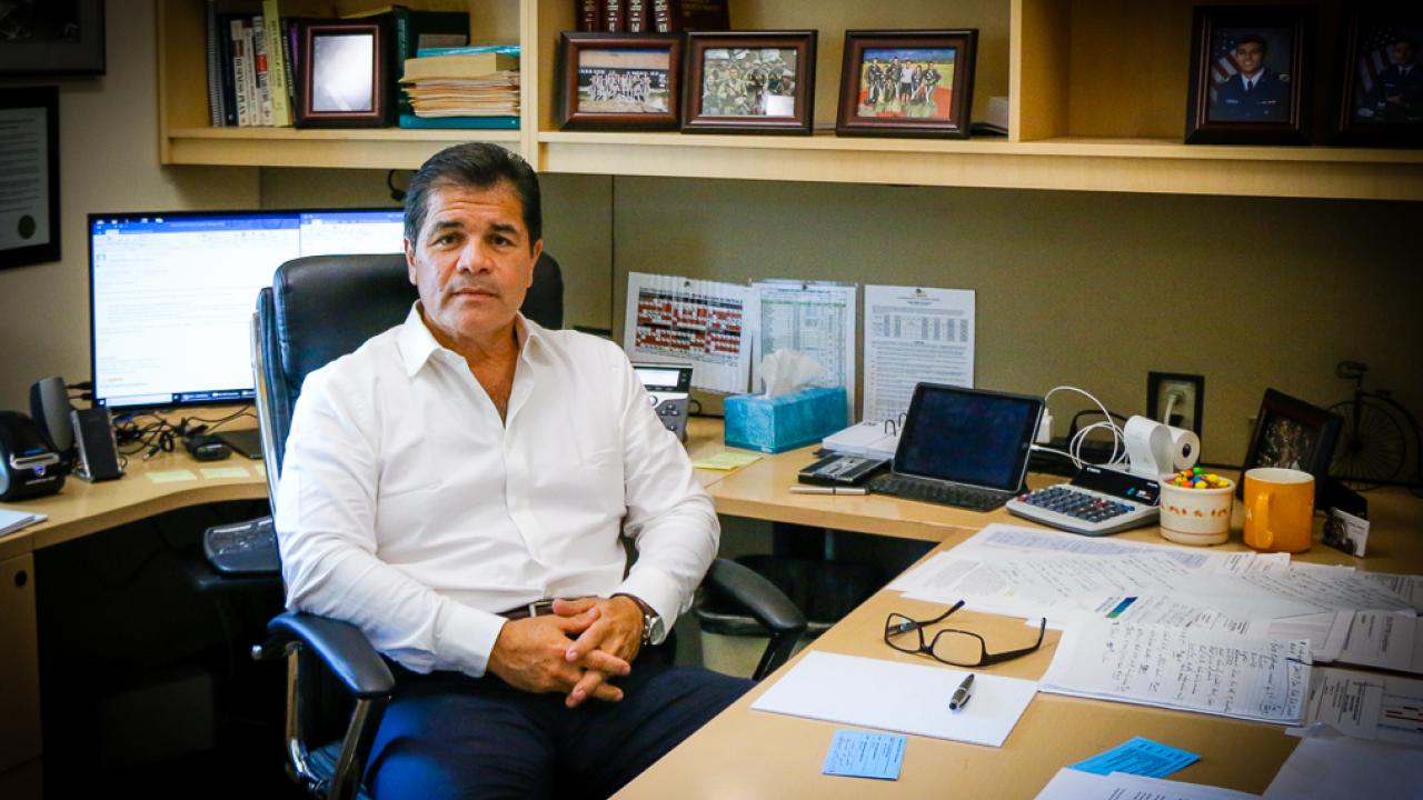 Cliff Contreras in his office