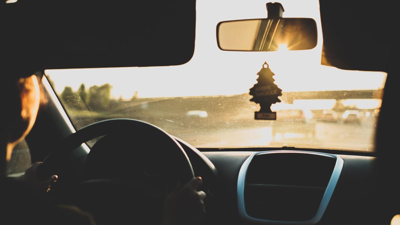 Vanpool headed East to UC Davis. (Luigi Manga/Unsplash) Vanpool driving