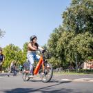 Spin Bikes in Traffic Circle